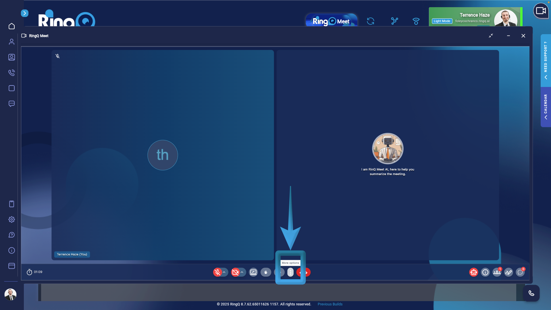 Invite participants to your RingQ Meet online meeting.